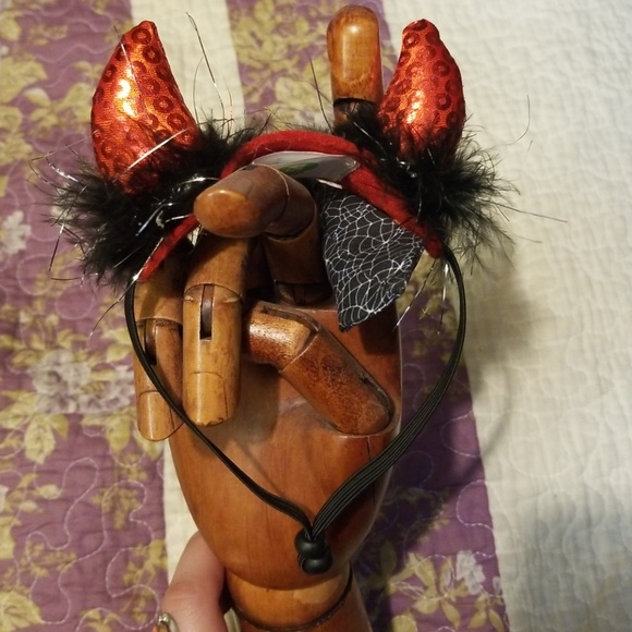 Cat Devil Horns Costume Kitty Halloween - Picture 2 of 4